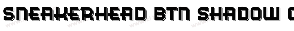 Sneakerhead BTN Shadow Oblique字体转换